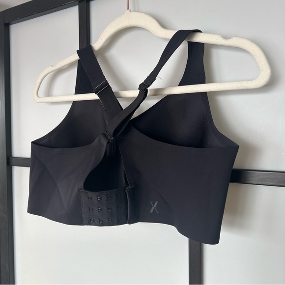 [4] Knix Catalyst High Impact Sports Bra In Black Adjustable Straps Front Zip - Picture 7 of 11